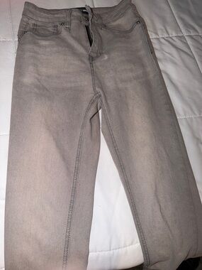 Grey Slim Jeans - Neutral Grey